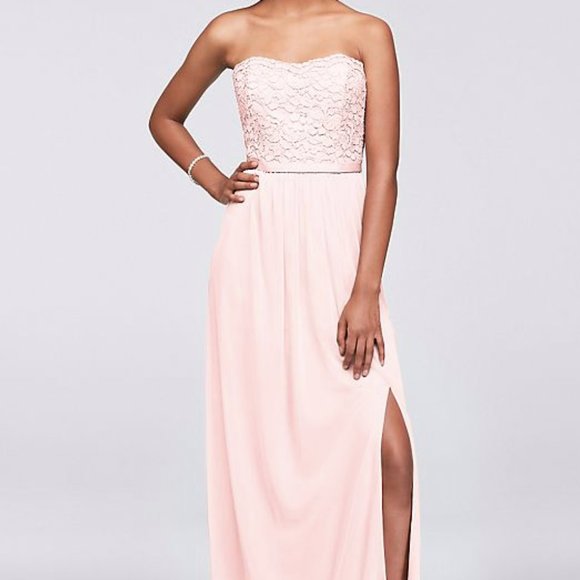 PROM Dress/ GRAD/ Formal Long Bridesmaid Dress Petal Lace - David's Bridal - Picture 5 of 5